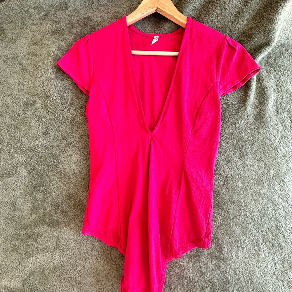Free people pink shirt - new